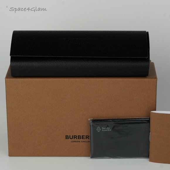 Burberry Men Sunglasses Black Grey Polarized Rectangle BE4358 KNIGHT 346481 NEW - Picture 8 of 10